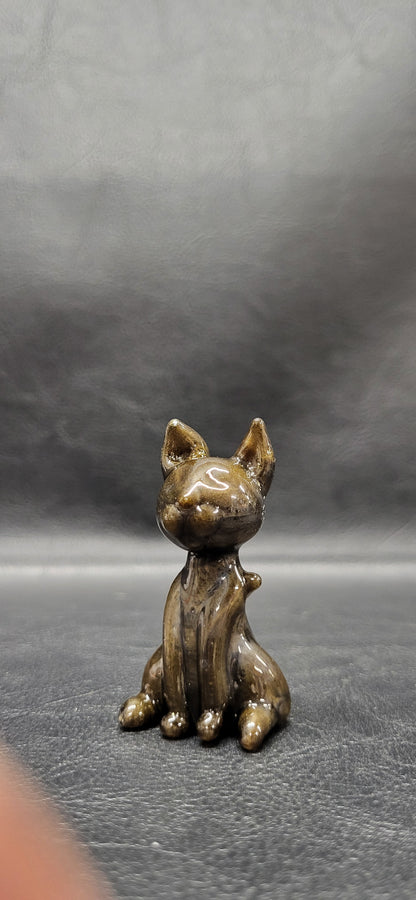 Mystery bronze sparkle cat (Medium)