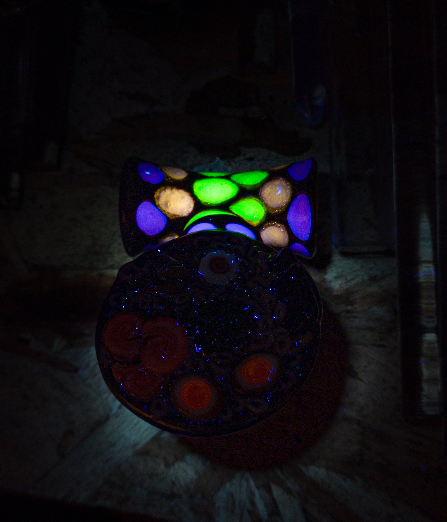 Gemtone over Electrum Ramen Pendant (UV)